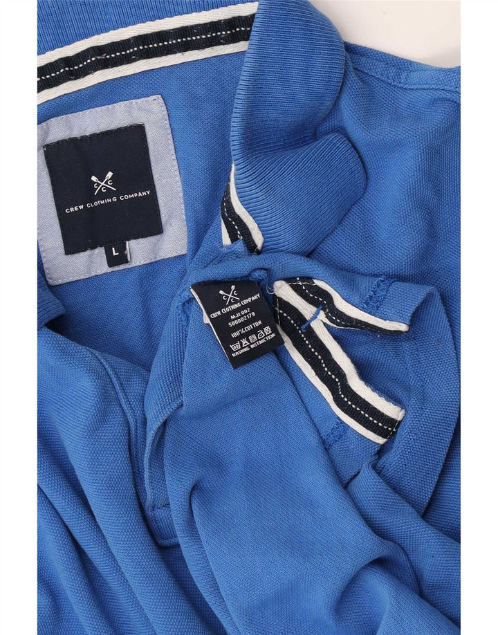 Crew Clothing Polo da uomo grande in cotone blu