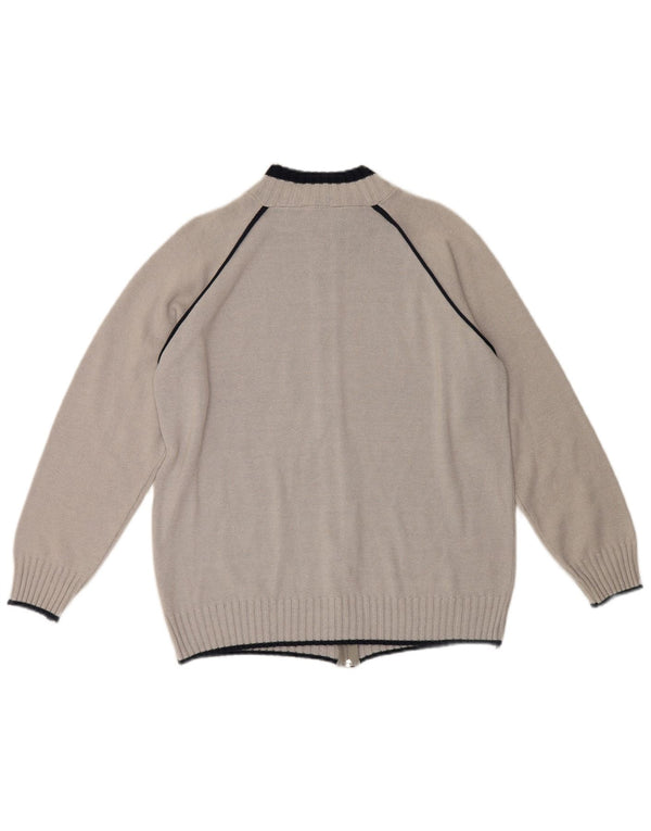 Maglione cardigan da uomo Ellesse XL in cotone grigio