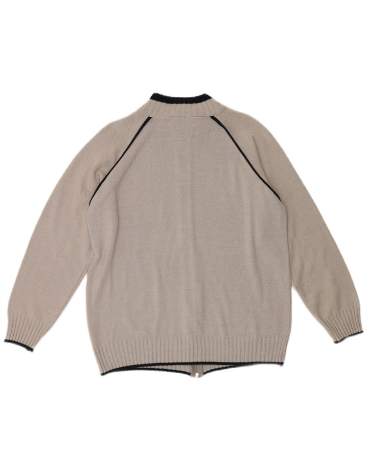 Maglione cardigan da uomo Ellesse XL in cotone grigio