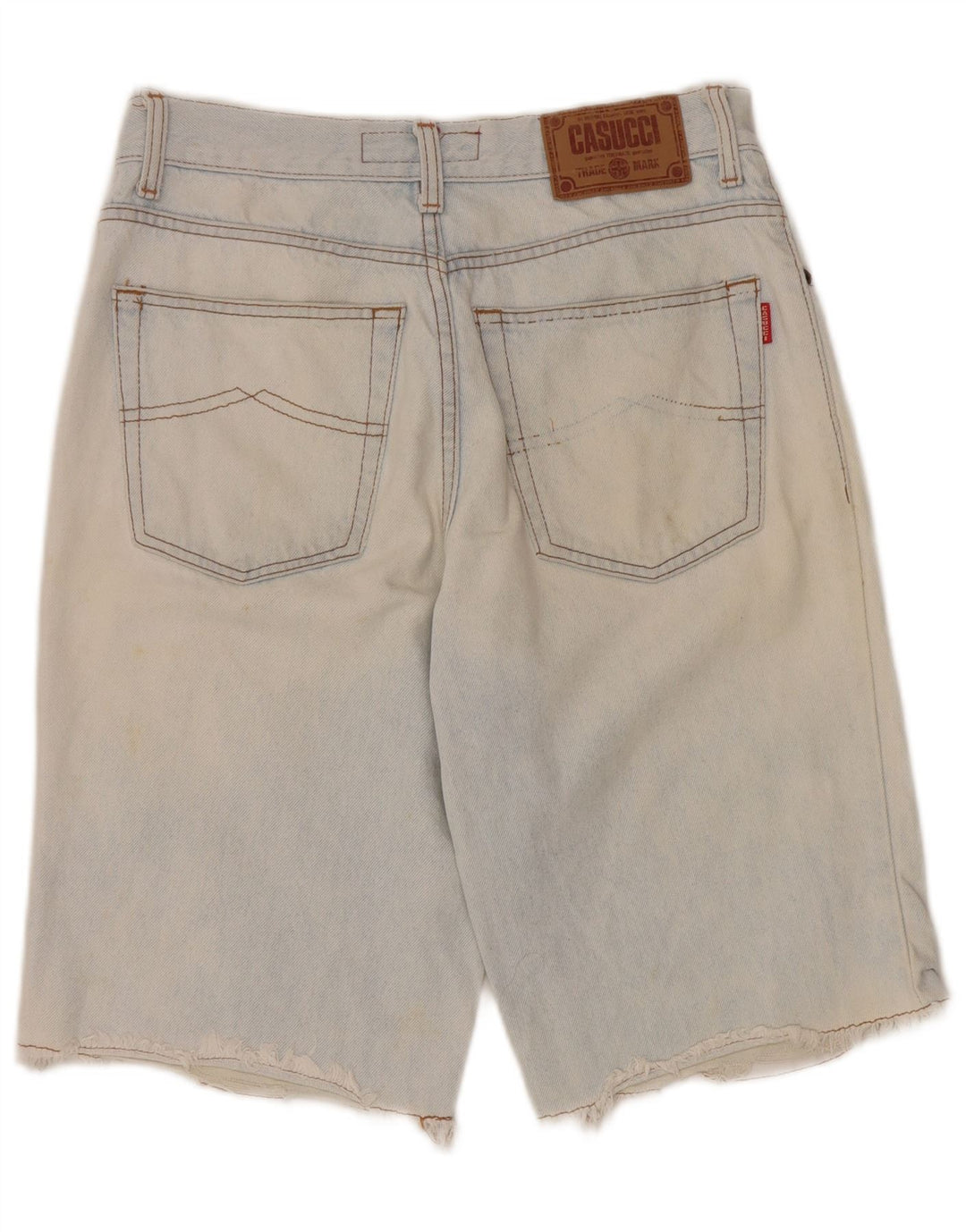 Pantaloncini di jeans grafici da uomo Casucci W30 Blu medio