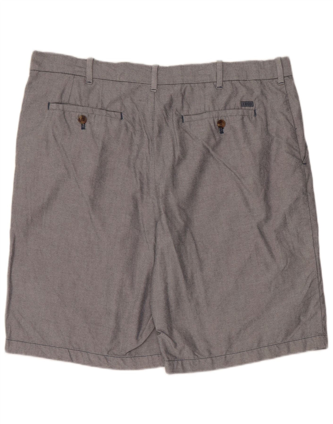 Pantaloncini chino da uomo Izod W38 XL in cotone grigio