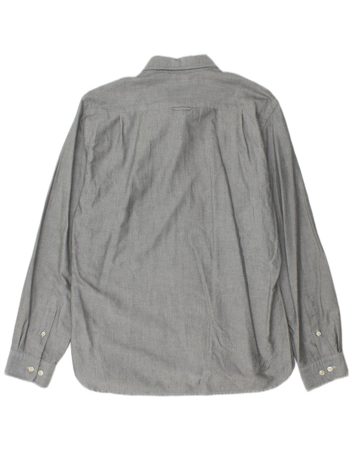 Camicia aderente da ragazzo Gant 15-16 anni Large in cotone mélange grigio