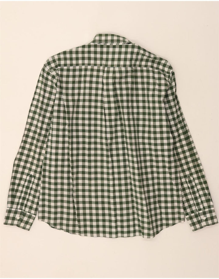 DOCKERS Mens Shirt 2XL Green Gingham Cotton Vintage Dockers and Second-Hand Dockers from Messina Hembry 