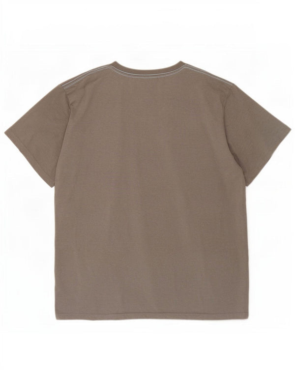 T-shirt grafica da uomo Weird Fish Top 3XL cotone grigio