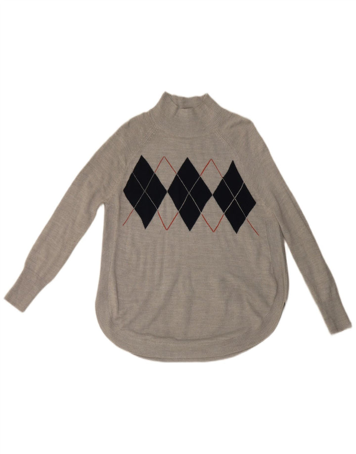 Maglione maglione a collo alto da donna Marks & Spencer UK 6 XS Grigio
