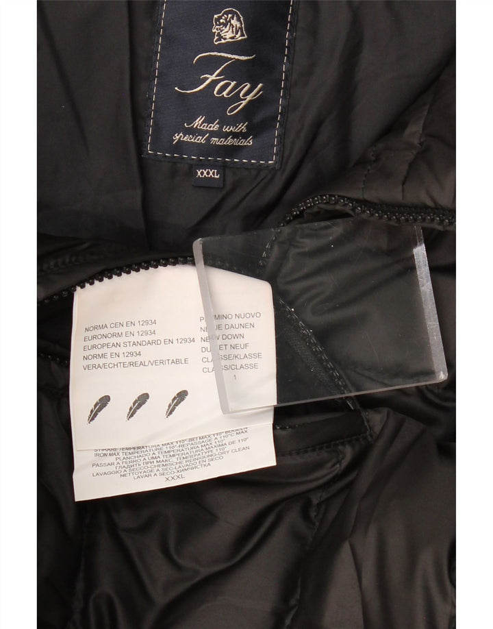 Giacca imbottita da uomo FAY UK 46 3XL Poliestere nero