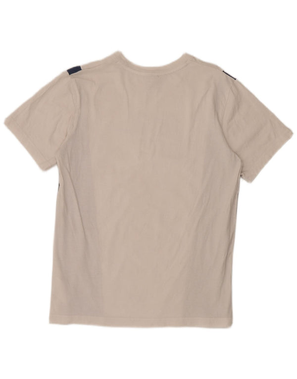 T-shirt grafica da donna Nike Top UK 14 cotone color block bianco medio