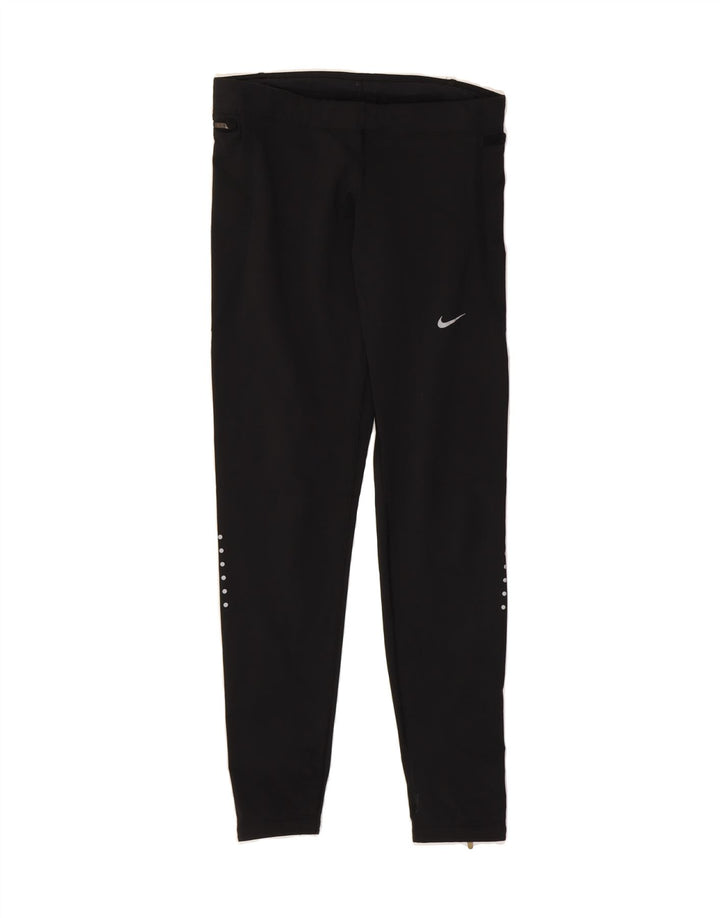 NIKE Womens Dri Fit Leggings UK 10 Small  Black Vintage Nike and Second-Hand Nike from Messina Hembry 