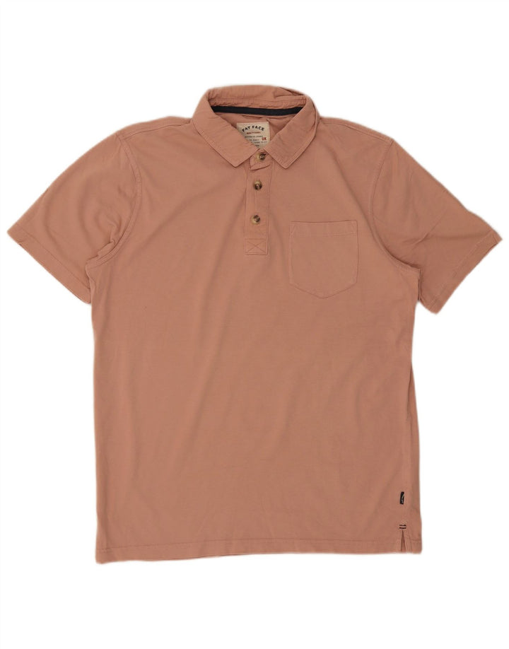 Polo da uomo Fat Face grande in cotone rosa