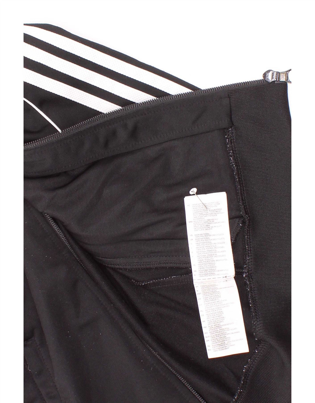 Giacca Top della tuta da ragazzo Adidas 4-5 anni in poliestere nero