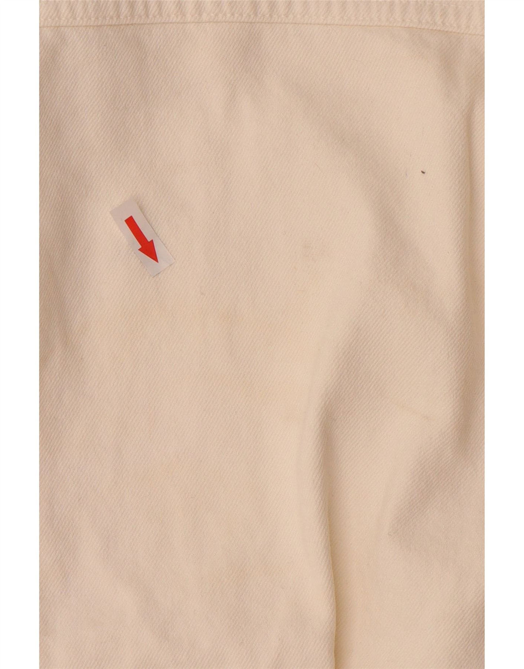 Giacca in denim oversize da donna ZARA UK 10 piccola in cotone bianco