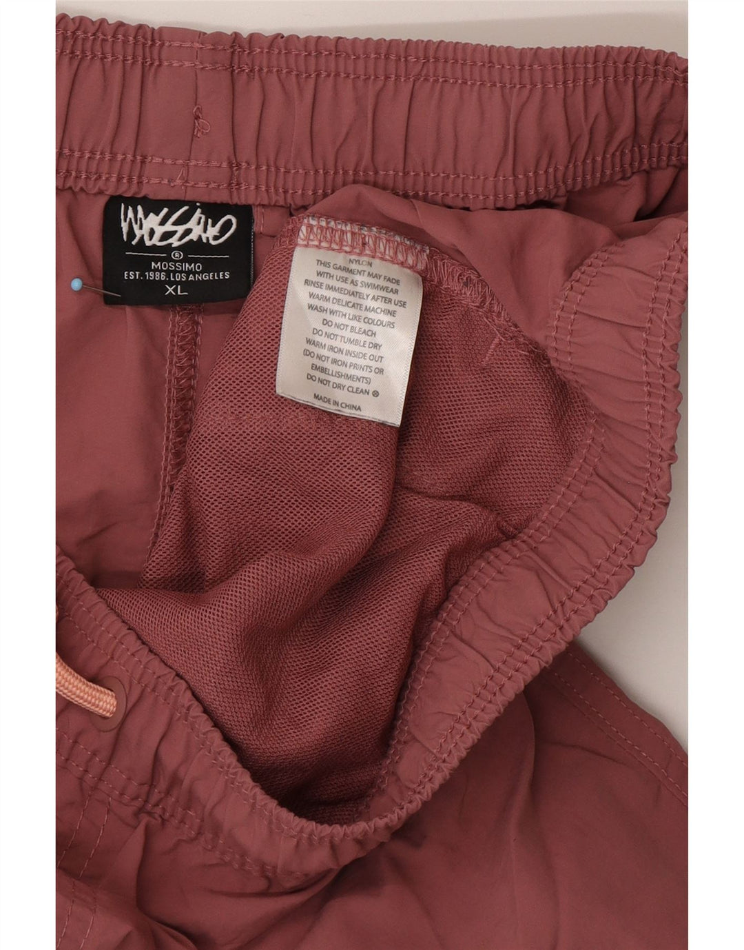 MOSSIMO Pantaloncini da bagno da uomo XL Bordeaux Nylon
