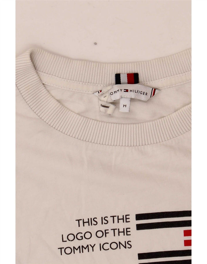 T-shirt grafica da donna Tommy Hilfiger Top UK 14 Medium White