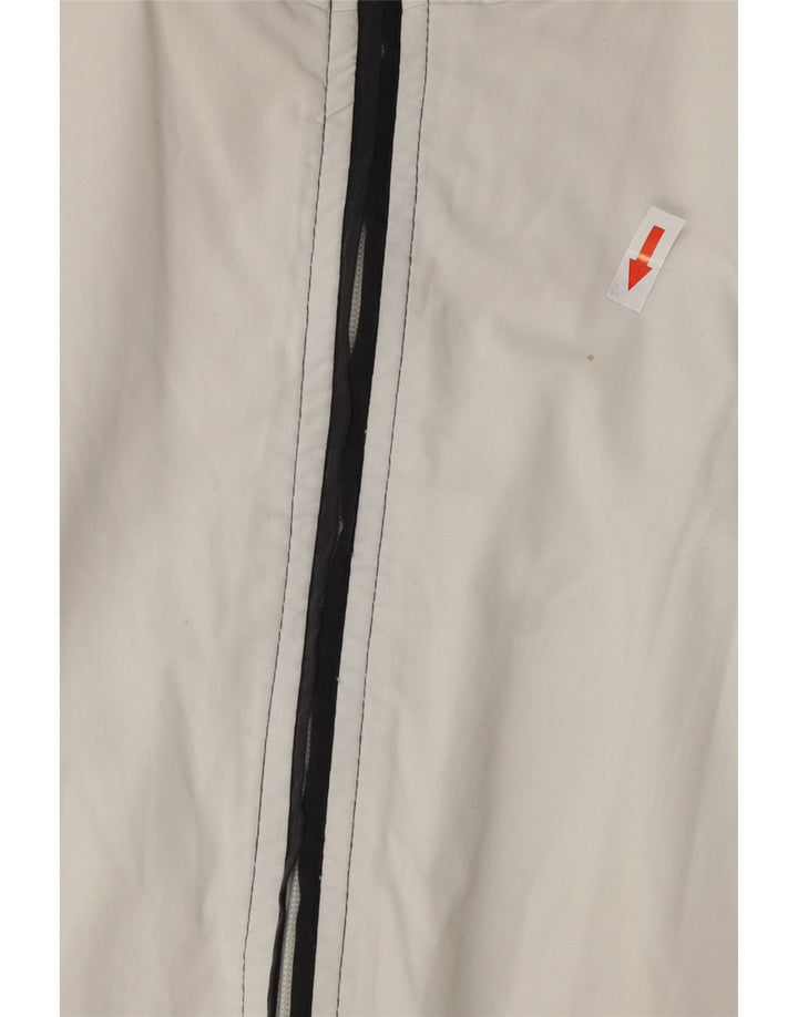 Giubbotto bomber grafico da uomo Herod Sport UK 40 grande cotone color block bianco
