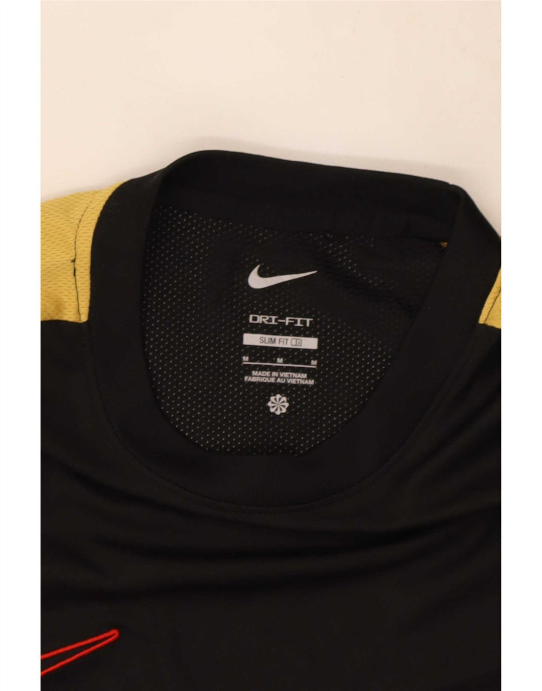 T-shirt Nike da uomo Dri Fit Slim, parte superiore in poliestere color block medio nero