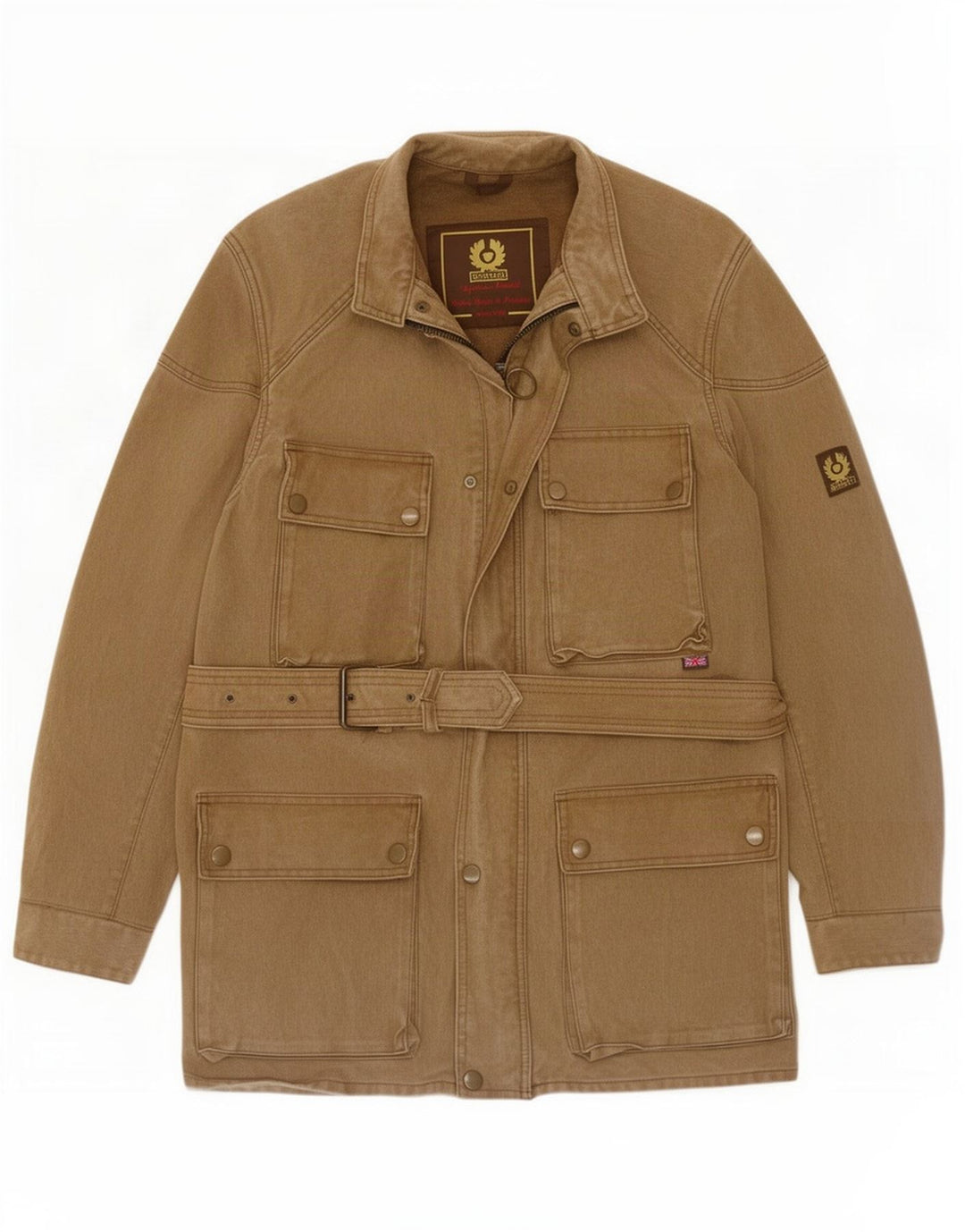 Giacca utility da uomo Belstaff UK 38 cotone marrone medio