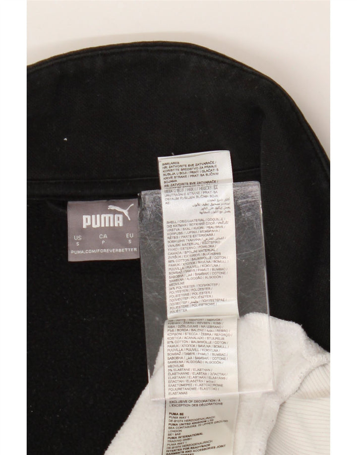 Giacca da ginnastica con grafica PUMA da uomo, piccola, in cotone color block bianco