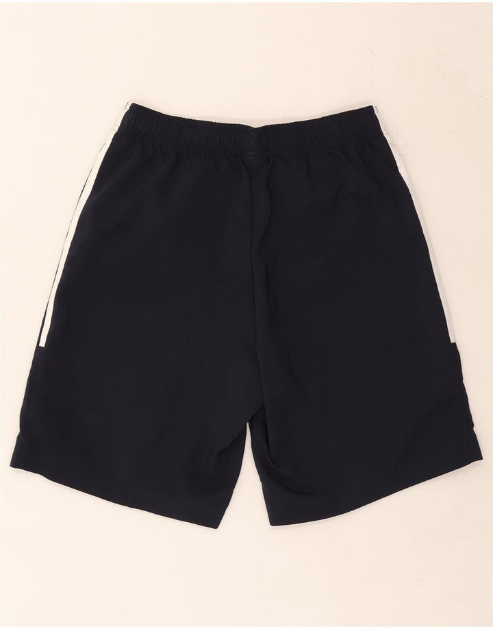 Pantaloncini sportivi da uomo Adidas piccoli in poliestere blu navy