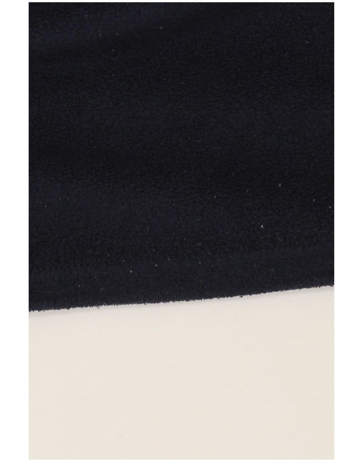 Maglione in pile Kappa da uomo con zip e collo, medio, blu navy, poliestere sportivo