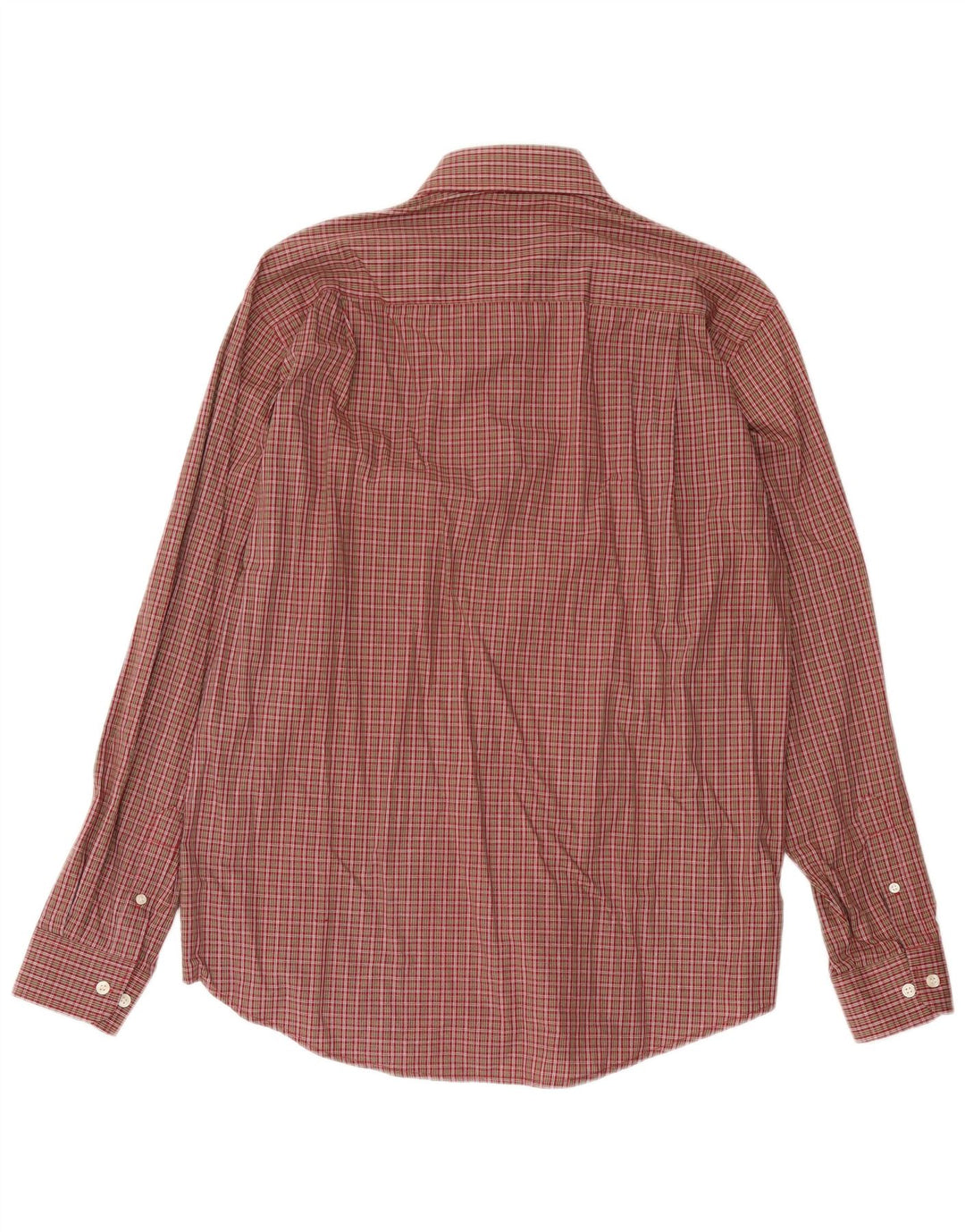 ASCOT SPORTS Camicia da uomo grande in cotone a quadretti bordeaux