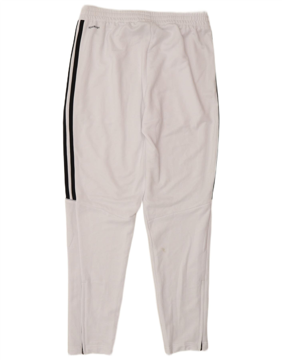 Pantaloni da tuta Adidas Aeroready da uomo in poliestere bianco medio