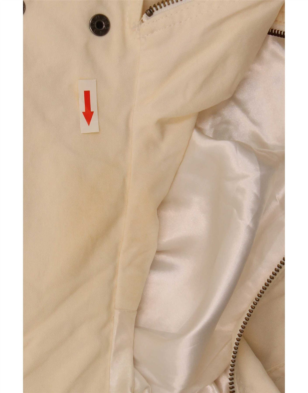 Giacca pratica con cappuccio da donna Marks & Spencer UK 16 grande bianco sporco