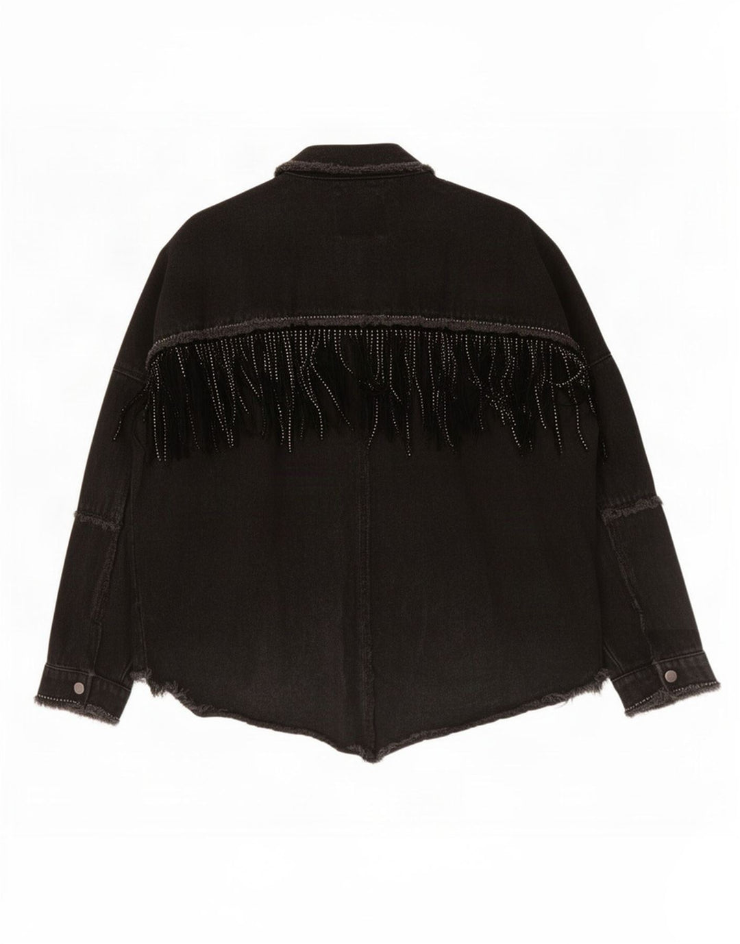 Giacca di jeans oversize western da donna Zara UK 6 XS nera