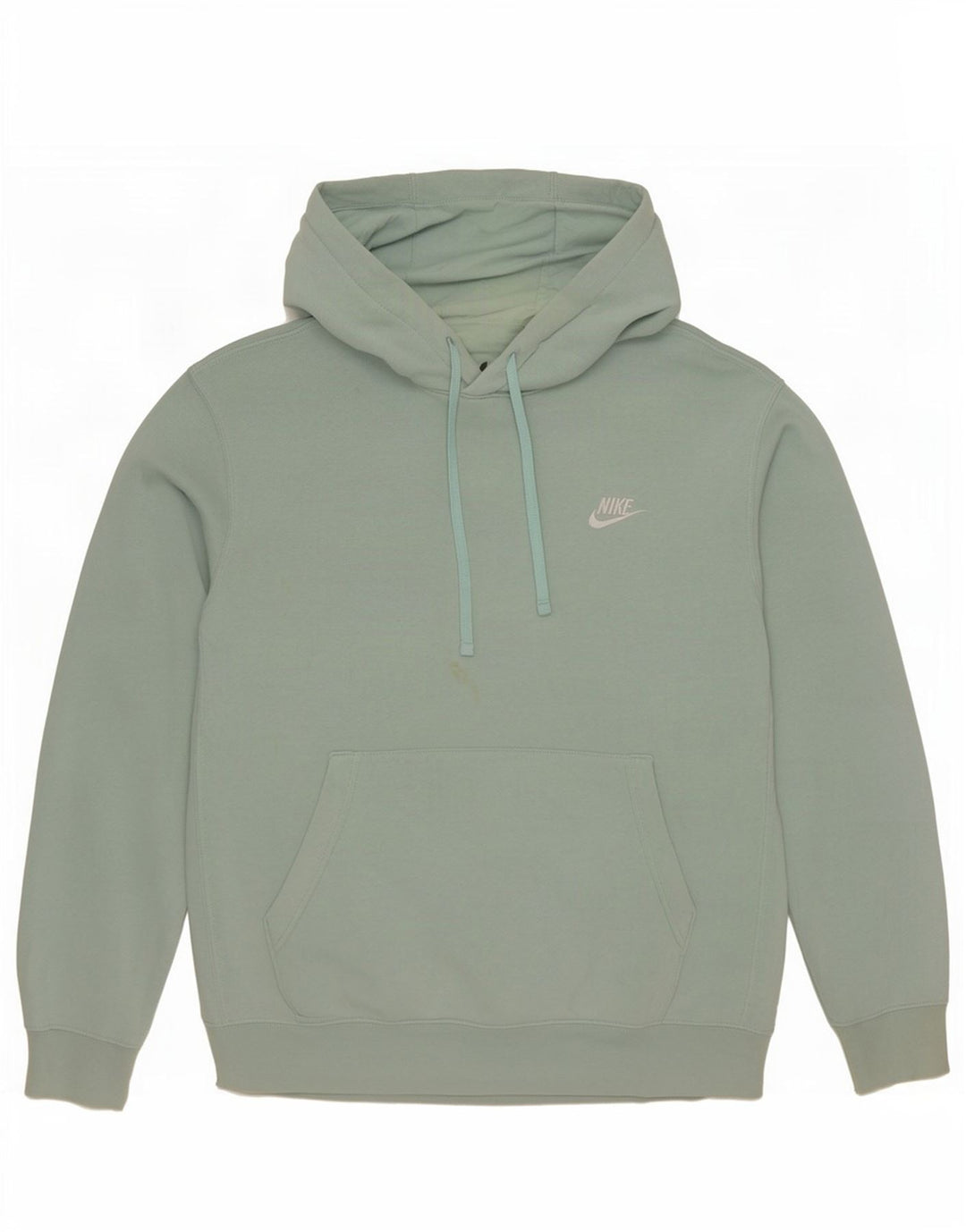 Felpa con cappuccio da uomo Nike in cotone verde medio