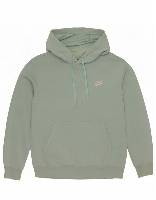Felpa con cappuccio da uomo Nike in cotone verde medio