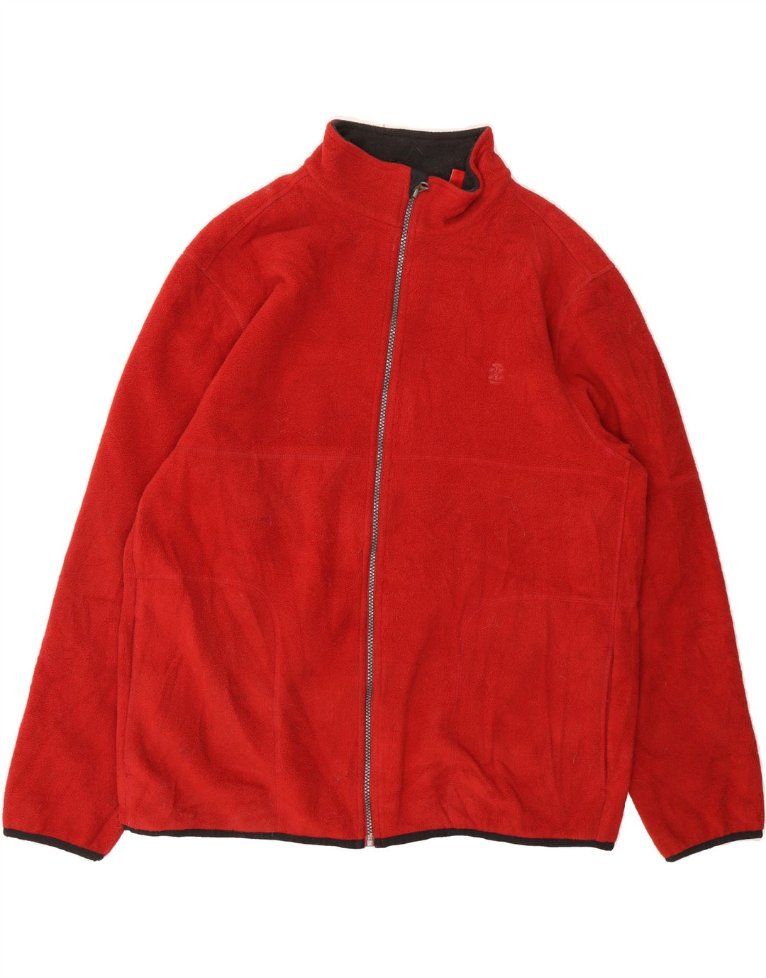 IZOD Mens Fleece Jacket UK 40 Large Red Polyester Vintage Izod and Second-Hand Izod from Messina Hembry 