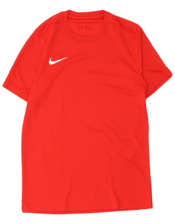 T-shirt grafica Nike Dri Fit da uomo, grande, in poliestere rosso