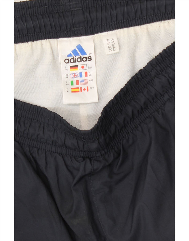 Pantaloni da tuta da donna Adidas UK 14 Large Blu Navy Poliestere