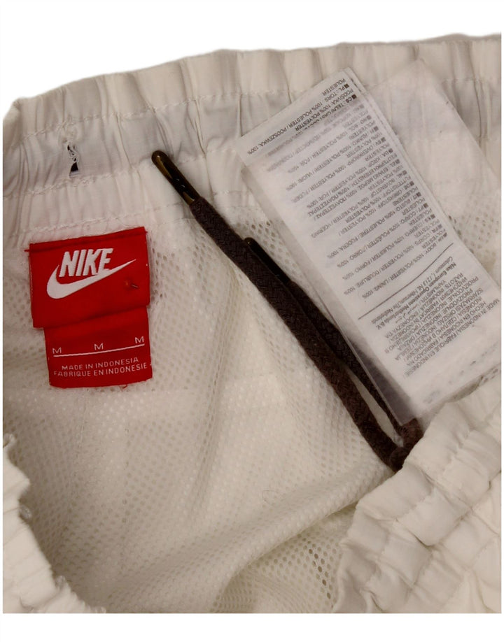 Pantaloncini sportivi da uomo NIKE medio poliestere bianco