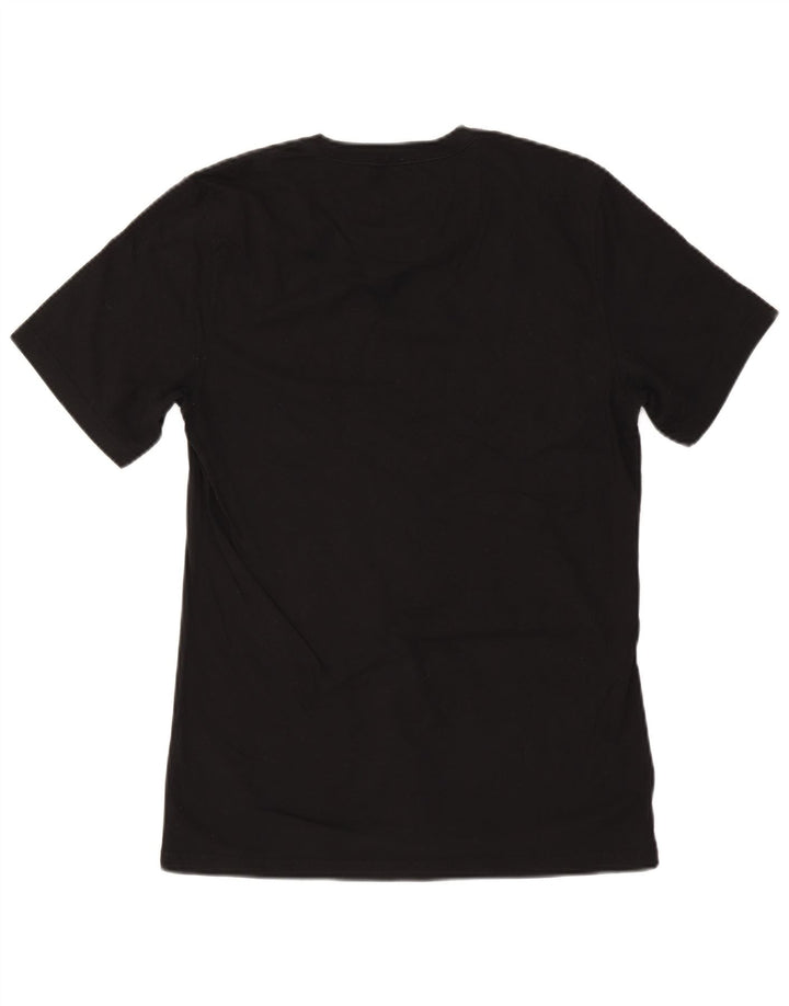 Barbour Mens Slim Fit T-shirt Top Large in cotone nero