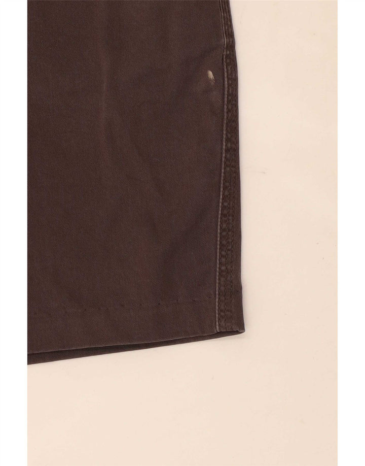 Pantaloncini chino vintage da donna W28 in cotone grigio medio
