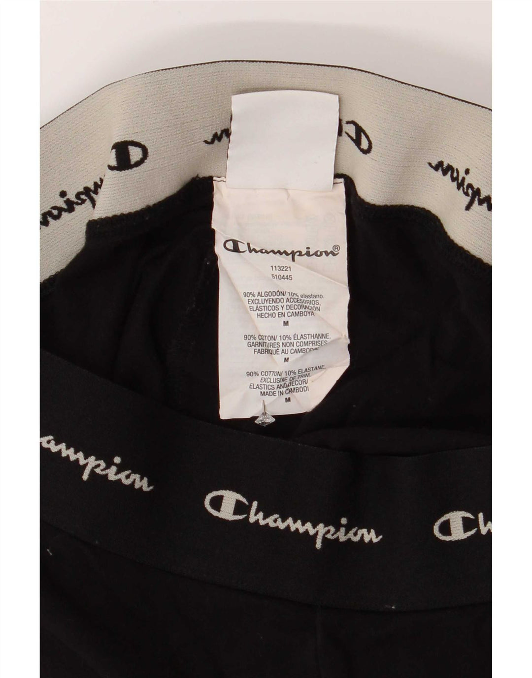 Leggings grafici da donna Champion UK 12 cotone nero medio