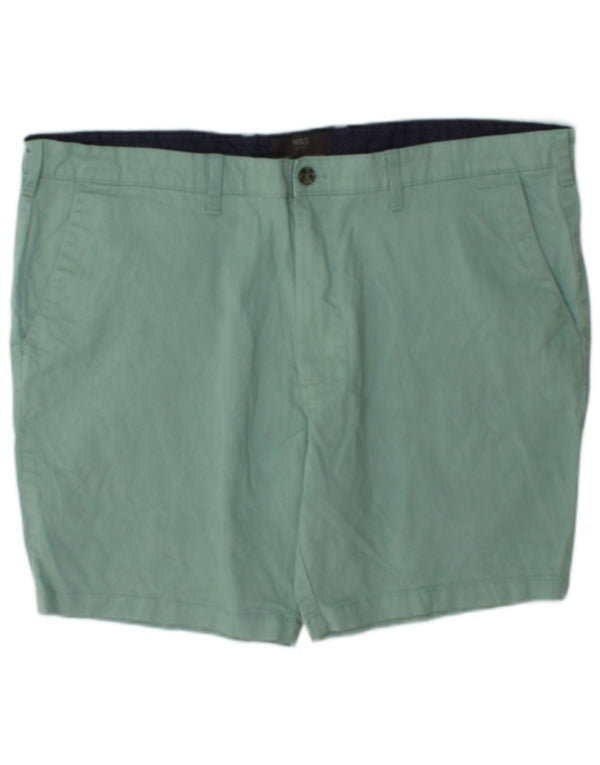 Pantaloncini chino da uomo Marks & Spencer W42 2XL cotone verde