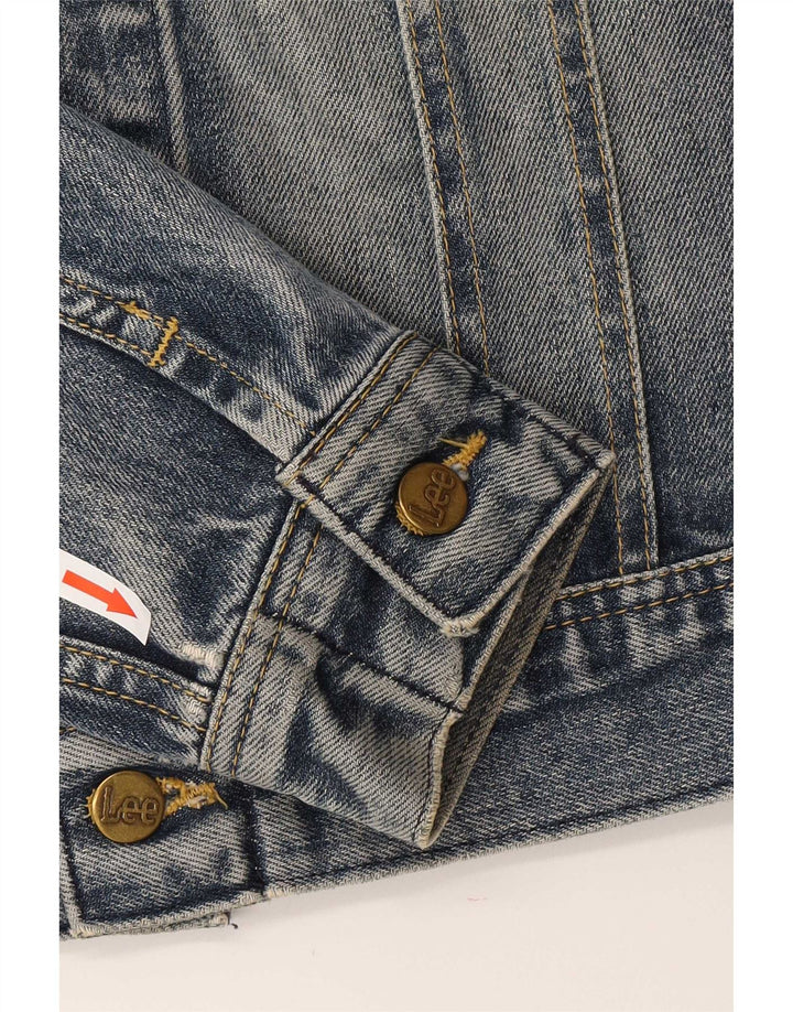 Giacca di jeans Rider da donna Lee UK 12 Cotone blu medio