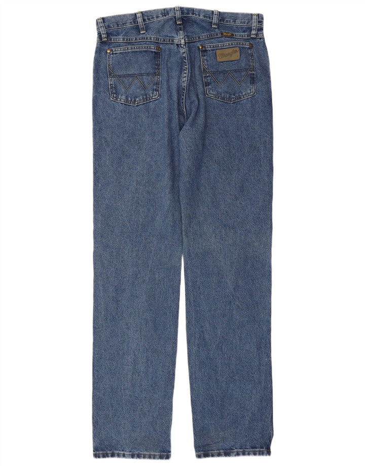 Jeans dritti da uomo Wrangler W34 L36 cotone blu