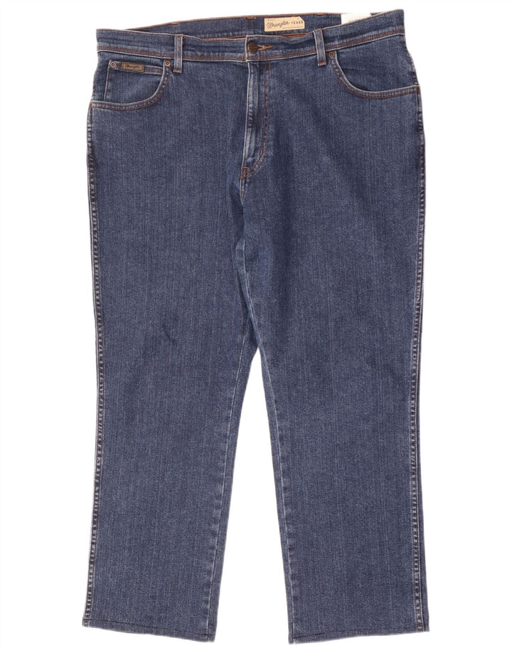 Jeans dritti elasticizzati Texas da uomo Wrangler W38 L30 cotone blu
