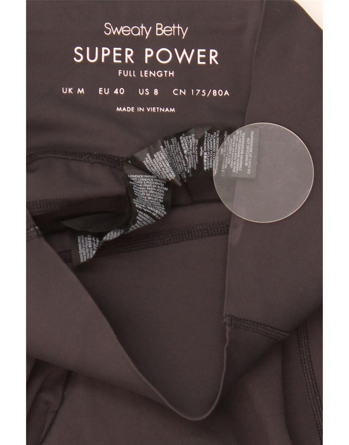 Leggings da donna Sweaty Betty UK 12 medio nero poliammide