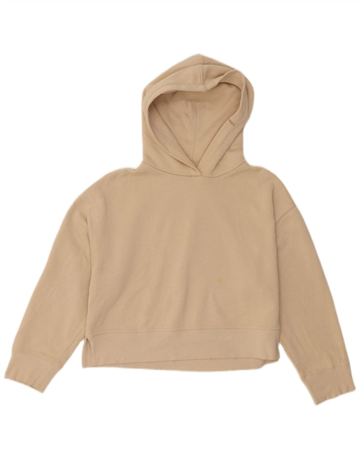 Maglione oversize con cappuccio da donna Zara UK 14 Cotone beige medio