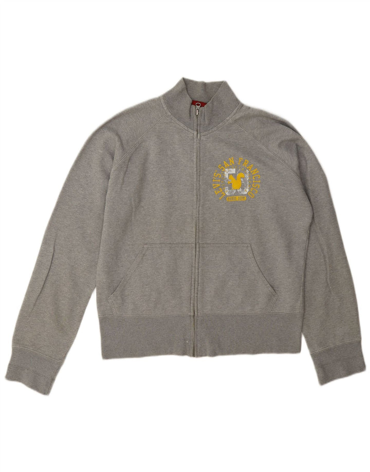 Giacca da ginnastica da donna con grafica Levi's UK 18 XL Grigio chiazzato