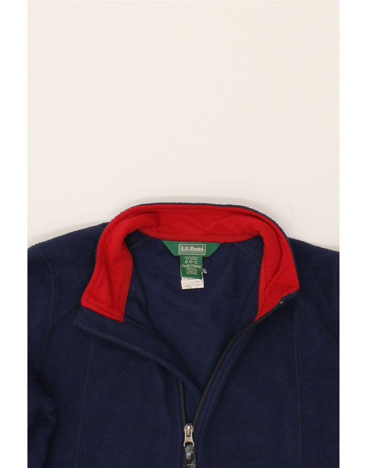L.L.BEAN Boys Fleece Jacket 10-11 Years Medium Navy Blue Polyester Vintage L.L.Bean and Second-Hand L.L.Bean from Messina Hembry 
