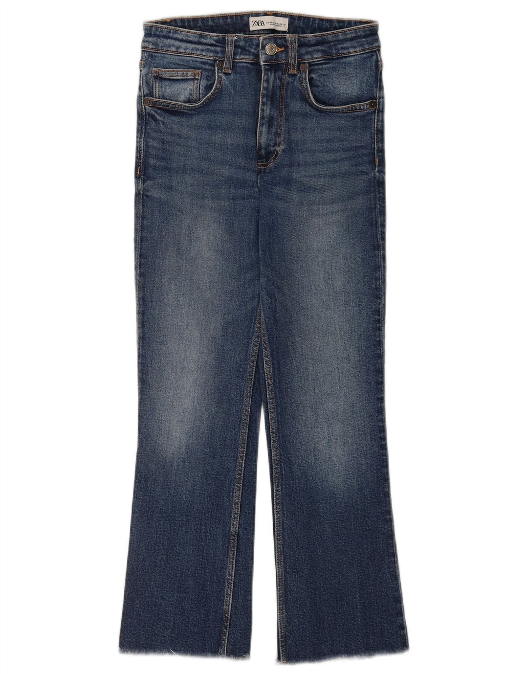 Jeans Bootcut da donna Zara EU 34 2XS W24 L25 Blu