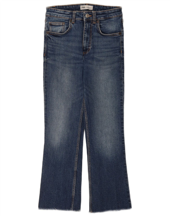 Jeans Bootcut da donna Zara EU 34 2XS W24 L25 Blu