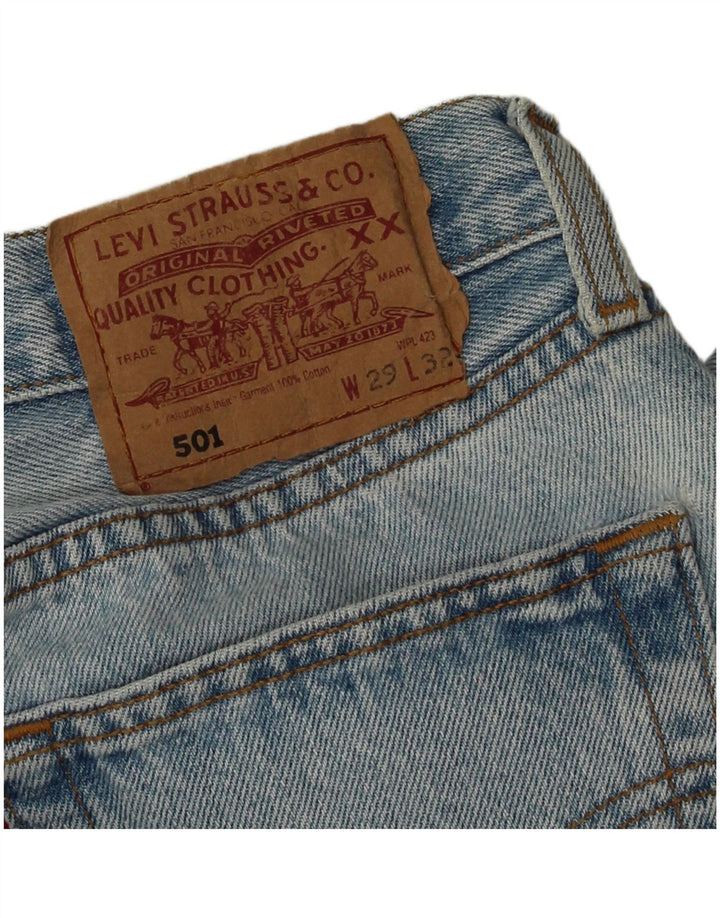 Levi's Uomo 501 Jeans dritti W29 L32 Blu