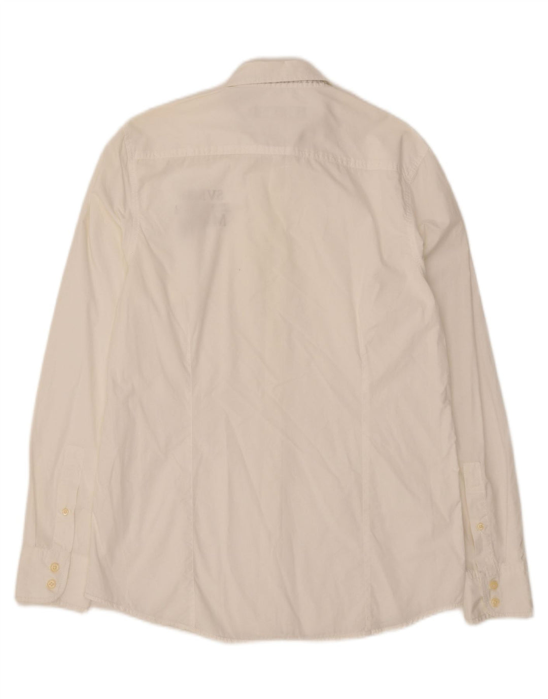 MARINA MILITARE Mens Graphic Shirt Medium Off White Vintage Marina Militare and Second-Hand Marina Militare from Messina Hembry 
