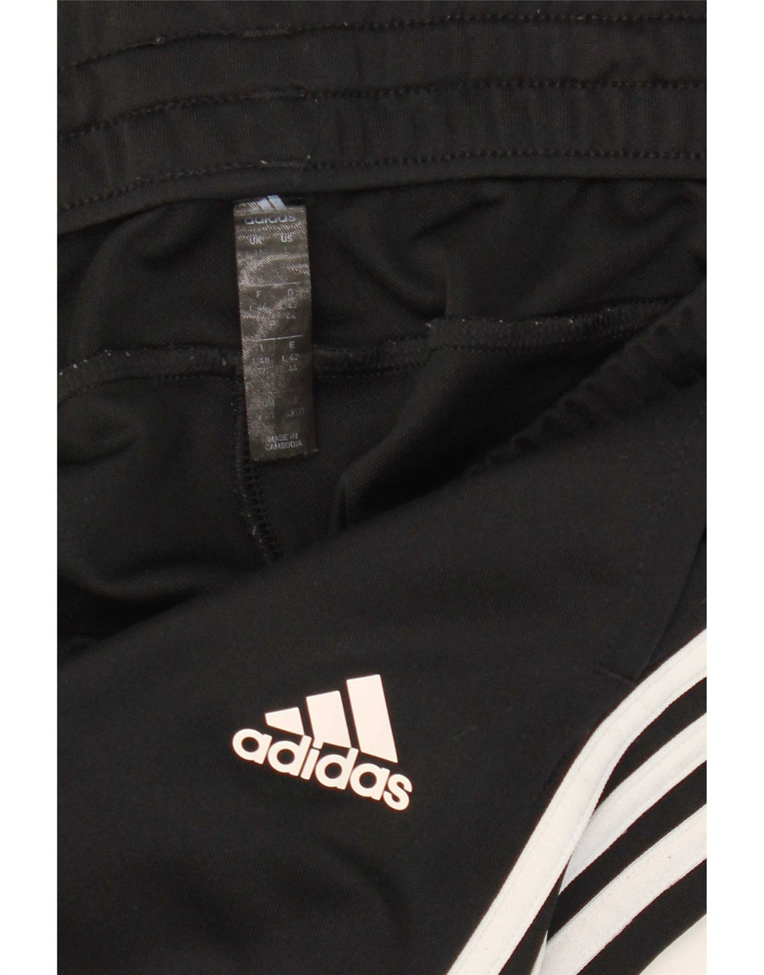 Pantaloni da tuta da donna Adidas UK 16/18 Large Nero Poliestere