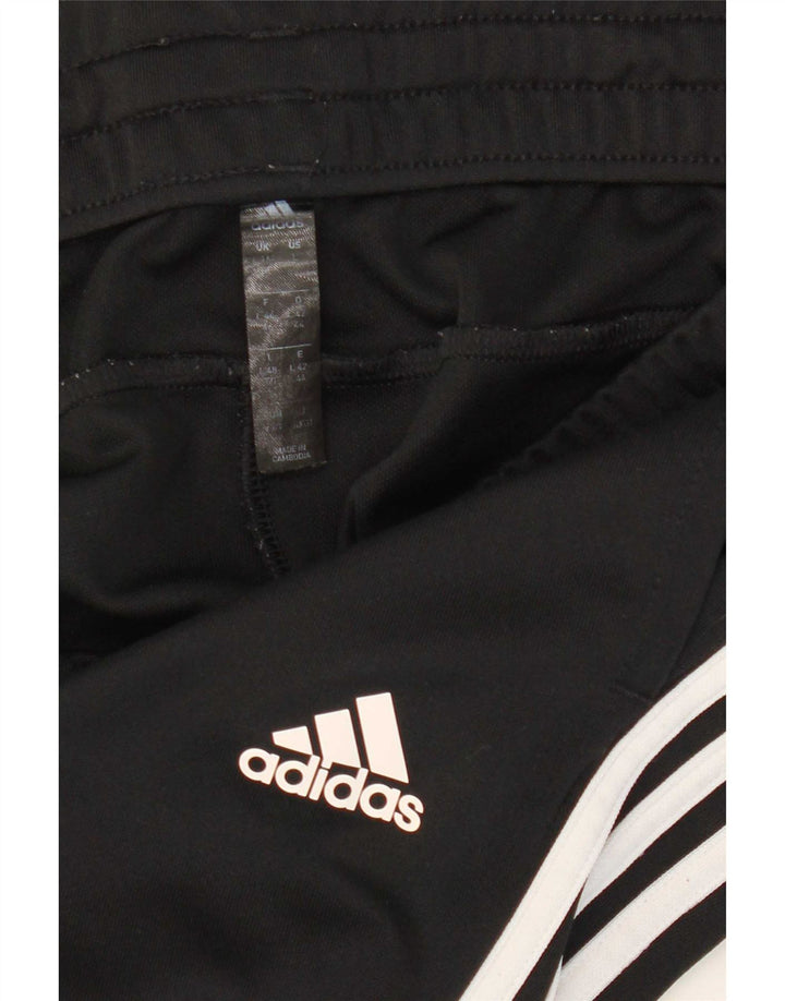 Pantaloni da tuta da donna Adidas UK 16/18 Large Nero Poliestere